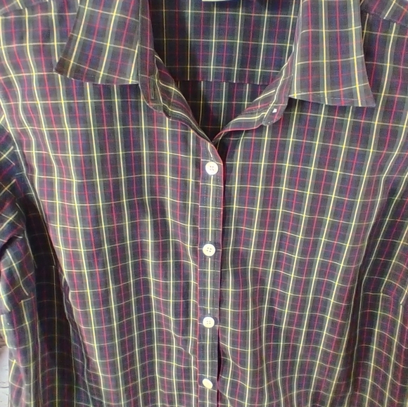 L.L. Bean Womens "Wrinkle Resistant" Celtic Plaid Button Down L - Picture 9 of 15